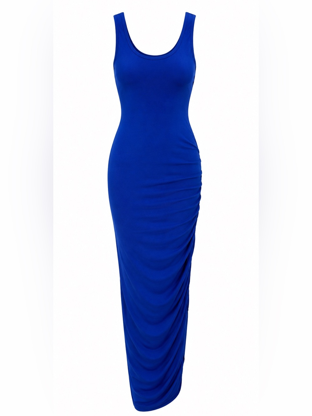Royal Blue Sleeveless Bodycon Maxi Dress